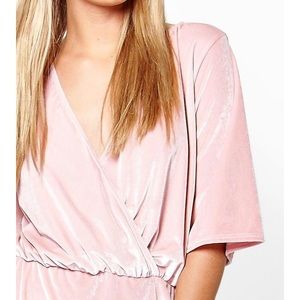 Pink Blush Velvet Dress